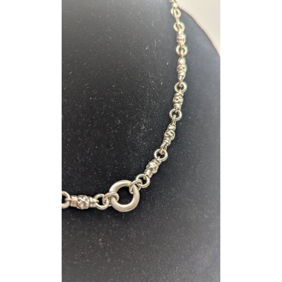 Sterling Silver Necklace Designer Matsu All Gravelle Necklace - Picture 4 of 16